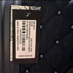 Badgley Mischka denim diamond quilted crossbody with faux pearls and a turn lock Photo 5