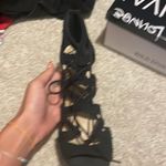 Black Tie High Heels Size 7 Photo 1