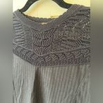 Free People Free‎ People Women’s Boho Black Crochet Knit Sweater Top Size XS Photo 6