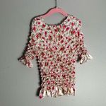 Y2K Floral Ruffle Sleeve Bubble Shirt Size undefined Photo 1