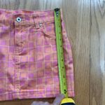 The Ragged Priest THE RAGGED PREIST Ragged Jeans Doll Denim Mini Skirt Size 24 Pink Orange Photo 5