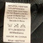 BANJUL  Size Medium Black Sleeveless Zippered Open Slit Bodycon Dress. Preloved Photo 5