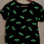 Love Peace & Lazy Days Glow In The Dark Bat Shirt Womens M Black Witchy Goth Size M Photo 3