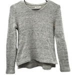 Madewell  Gray Cloud Clover Knit‎ Long Sleeve Pullover Sweater Size S Photo 0