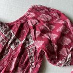 Show Me Your Mumu  Lima off to shoulder top size small raspberry pink red white Photo 5