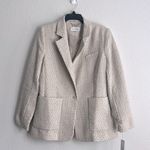 Calvin Klein Tweed Single-Button Blazer in Nomad Multi, Size 26 NEW w/Tag $169 Photo 5