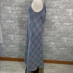 Billy T Plaid Maxi Dress in Blue/Pink Blue Size M Photo 2