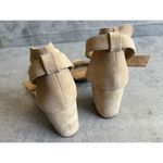Madewell  womens tan suede ankle buckle block heels high sandals size 8 Photo 6