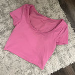 Gilly Hicks  athletic scoop neck top built in bra Photo 0