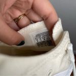 Converse  Ivory Cream Slip On Sneakers Crochet Back Size 8 Photo 3