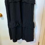 Petal and Pup  Priscilla Ruffle Maxi Dress Linen Black Womens XL New Photo 4
