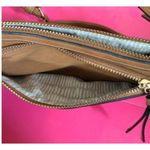 Buckle Boho embroidered floral faux suede crossbody bag Photo 2