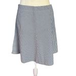 Loft blue and white striped A-Line fully lined knee length skirt women's size 4 Photo 4