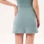 Girlfriend Collective Paloma Stretch-Jersey Tennis Dress Lagoon Aqua Blue Small Photo 1