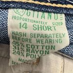 Gitano Vintage 80s Dark Wash Mom Jeans Size 14 Short ( Actual 28 ) Blue Photo 7