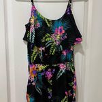 Arizona Jeans Arizona Jean Company Black Floral Jumpsuit Photo 2