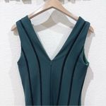 Adelyn Rae  Pilar Knit Ponte Green V Neck Sleeveless Midi Dress One Size Preowned Photo 8