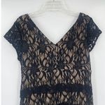 Scarlett Lace Bandage Dress Sz 16 Black Sequin Goth Bodycon Retro Glam Gatsby Photo 6