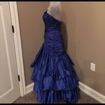 High low prom gown Blue Size 4 Photo 4