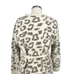Comfyluxe Leopard Print Luxury Soft Robe Cream Ivory Gray One Size NWT Photo 6