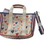 Brighton New Red White and You mini tote shoulder bag hearts cute kawaii purse m Photo 1