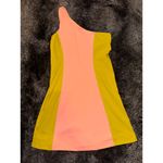 Outdoor Voices BNWT Nectarine Dijon Colorblock One Shoulder Dress Sz S Athletic Photo 1