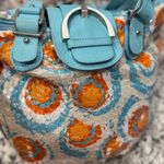 Italian Designer Nuovedive Sequin & Leather Handbag Blue Photo 8
