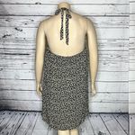 American Eagle  NWT XL Black & White Daisy Ditsy Floral Print Halter Mini Dress Photo 3