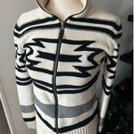 Ralph Lauren  Aztec pattern zip up cardigan black and white size xs Photo 0