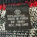 Vintage 70s Sasson Fair Isle V Neck Cardigan Sweater Oo La La Small Retro Black Photo 10