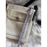 Coach leather white crossbody bag authentic with adjustable black strap Photo 6