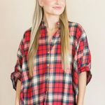 Apricot Lane Seasonal Stroll Plaid Button Down Top Photo 1