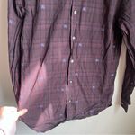 Burberry  Purple Plaid Logo Embroidered Long Sleeve Photo 2