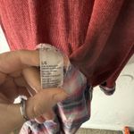 Hollister Sweater Y2k Large Red Plaid Flannel Layered Look Long Sleeve Top Photo 6