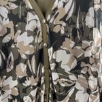 Chico's Chico’s Women’s Size Large Camo-Floral Print Mesh Cardigan business casual green Photo 1