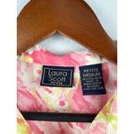 Laura Scott  Petite Medium Floral Button-Up Blouse Photo 4