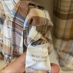 Lucy Paris  Blouse Embroidered Eagle Plaid Button Cotton Pleated Size Small Photo 6