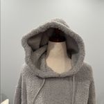 PaperMoon  Soft Gray Fleece Crop Hoodie Photo 1
