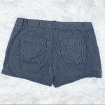 Gap JEANS Limited Edition Women’s Navy Blue Pin Striped Low Rise Shorts 1/25 Photo 3
