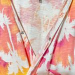 New Sunkissed Palm Tree Print Flutter Sleeve V Photo 5