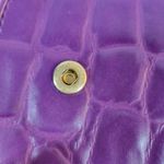 Vintage Dover Crossbody Bag Womens Purple Embossed Animal Print Mirror Purse Photo 7