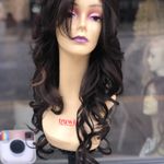 Long brown Highlights Wig 13X6 Freepart fullcap Photo 4