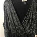 Bee Darlin PLUS SZ JR SZ 21 BLACK GLITTER DRESS. GREAT FOR FORMAL PARTY PROM Photo 5