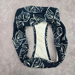 SheIn  Blue Monstera Leaf High Waist Medium Bikini Bottom Swimwear Photo 5