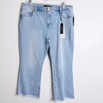 Liverpool Jeans Company NWT Stitch Fix Liverpool Hannah Crop Flare w/ Fray Hem Fawnskin 12/31 Stretch Photo 1