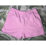 Pretty Little Thing Candy Pink Fleece Athleisure Sweat Shorts Elastic Waist Size X Photo 6