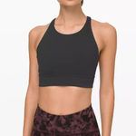 Lululemon  Athletica women’s high neck longline Sports Bra black size 4 Photo 0