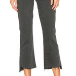 Mother The Insider Crop Step Fray Jeans Black So Far Gone 26 Photo 0