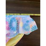 Island Soul Ruffle Bikini Pastel Yellow Pink Purple Floral Juniors Size XL Strappy Back NEW Photo 7