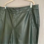 Eloquii  Classic Fit Slim Faux Leather Pant Women’s Size 16 Green Photo 10